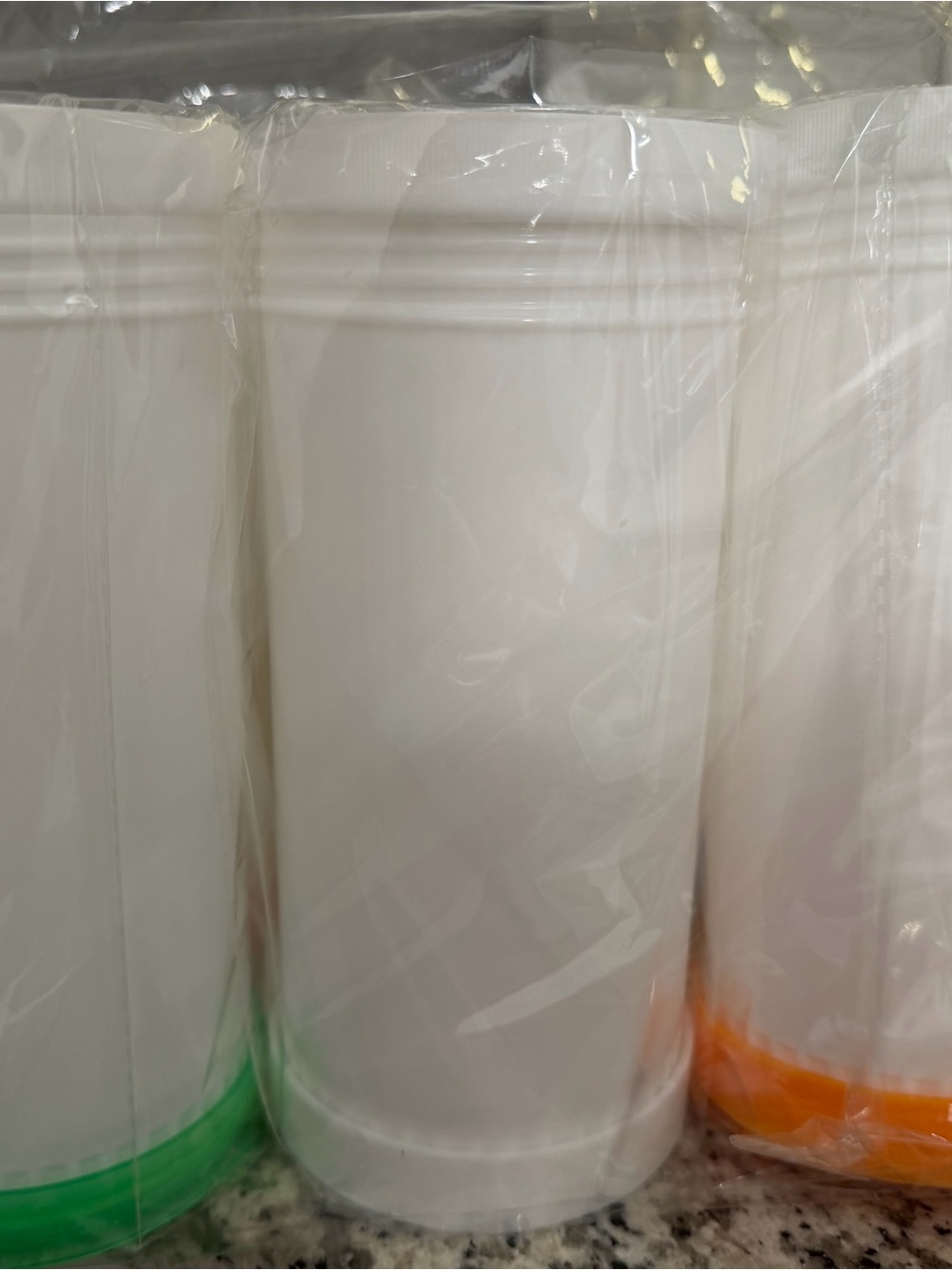 6 Piece Bar Pour Colorful Juice Pouring Bottle Containers, 34oz 6Plastic Dispens - Picture 2 of 2
